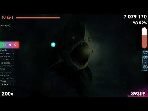 Vaxei | Alipio Martins - Piranha (Maffalda Reloaded Trap Mix) [BD's Gangsta] +DT 98.00% {8❌} - osu!