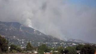 preview picture of video 'Station Fire Sunland Tujunga Mt. Lukens 08/31/2009'