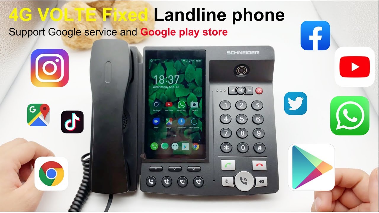 2021 4G VOLTE Smart Landline Phone Android 7.1 Google play Store Unboxing and Review !!