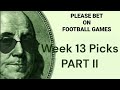 pbfg the call week 13 picks part 2 2023