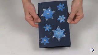 Faire une carte de voeux avec des flocons