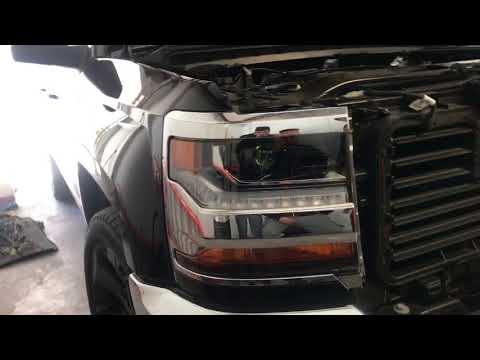 Headlights Removal for New Body Silverado.