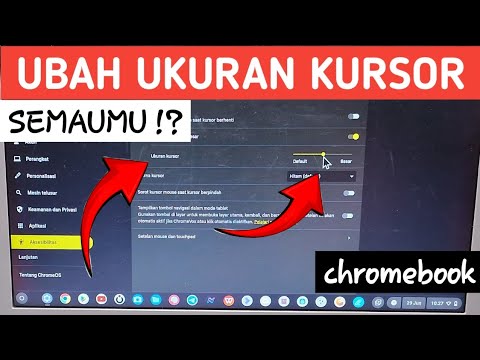 Cara Mengubah Ukuran Kursor Mouse sesuai dengan keinginan pada chromebook
