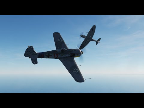 Fw 190 vs Spitfire Dogfight  [4K]