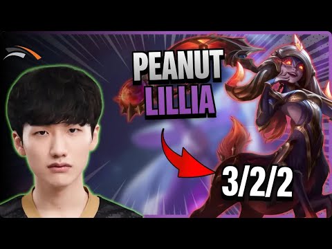 HLE Peanut JUNGLE Lillia vs Nidalee | 15.5