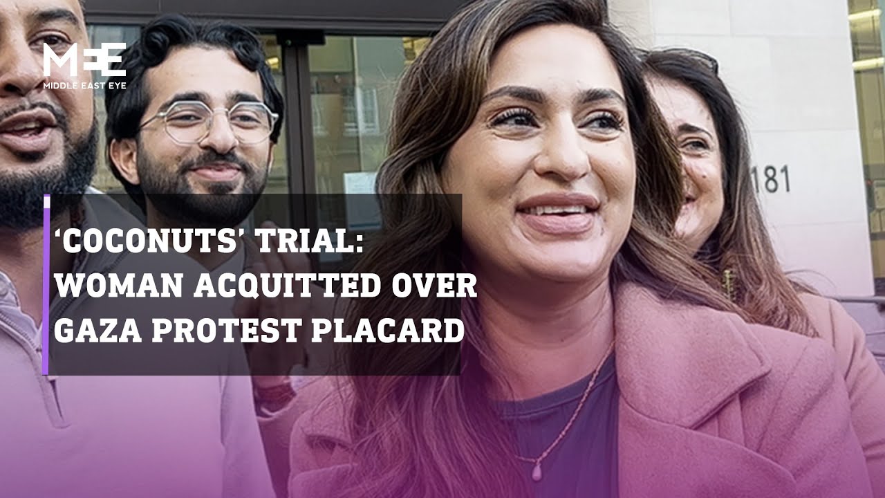 'Coconuts' trial: Woman acquitted over Palestine protest placard