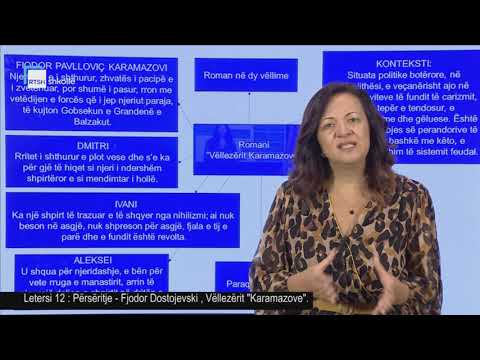 Letersi 12 - Përsëritje: Fjodor Dostojevski  "Vëllezërit Karamazov"