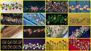2026 Hemline embroidery border / floral borderline embroidery for tablecloth/ bedsheets/ dupatta