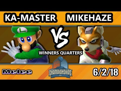 DHATX18 SSBM - Ka-Master (Luigi) Vs. MikeHaze (Fox) - Smash Melee Winners Quarters