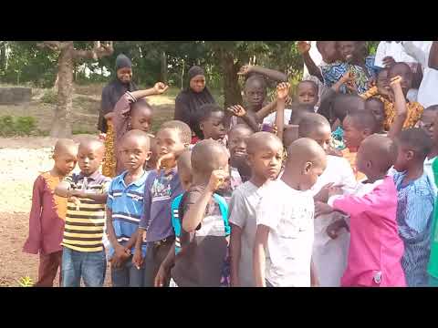 Ahmadi children in Tombo Wallah Rokupr region Kambia District Sierra Leone West Africa.