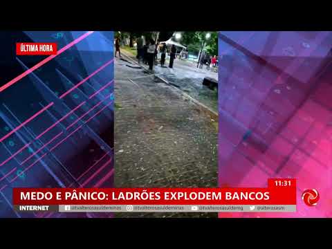 Explosões e tiros após ataque contra bancos em Camanducaia