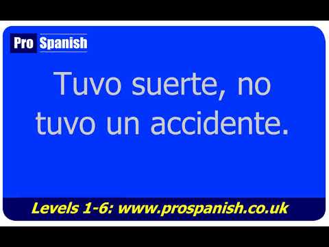 Learn Spanish -  TO HAVE in 3 Tenses