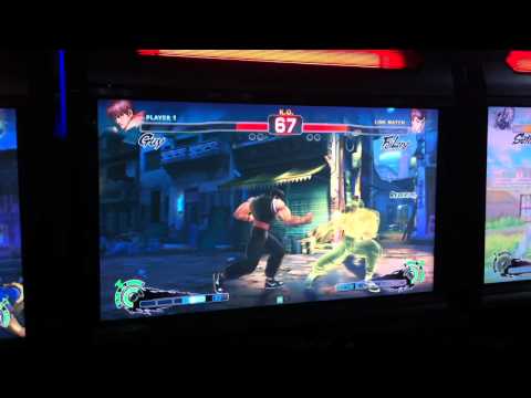 SSF4AE: AcidicEnema (GUY) vs ??? (FEI LONG) @ TKA Arcade, Bugis Junction
