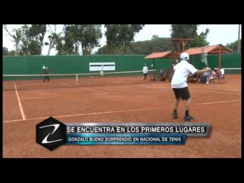 Gonzalo Bueno sorprendió en Nacional de Tenis
