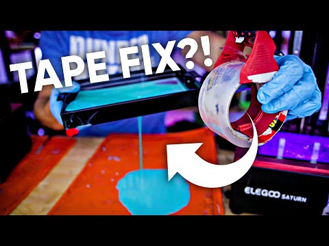 Can you fix a FEP with Tape? Resin 3D Printing Test!