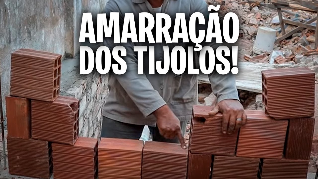 SUPER DICA DE COMO VOCÊ FAZER AMARRAÇÃO DOS TIJOLOS NO MEIO DA PAREDE DE FORMA PERFEITA!!