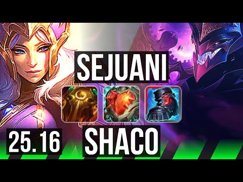 SEJUANI vs SHACO (JGL) | Legendary | KR Diamond | 25.16