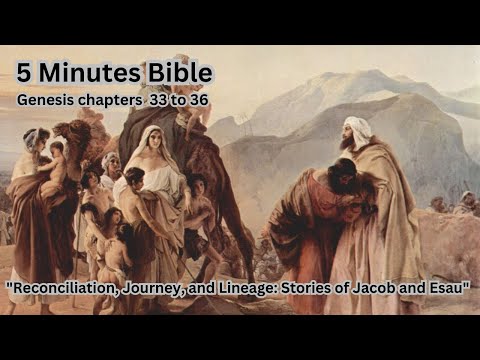 5 Minutes Bible | Genesis 33 to 36 | #Jesus #Bible
