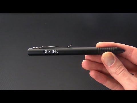 CRKT Ruger Bolt Action Ink Pen Black Aluminum R3401K