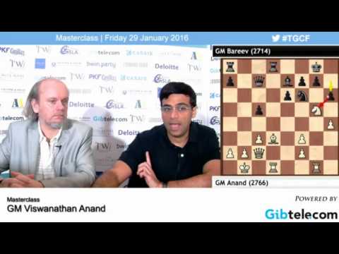 Masterclass Viswanathan Anand  - Tradewise Gibraltar Chess Festival 2016
