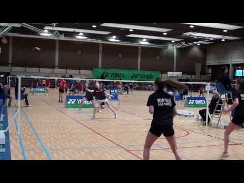Chpts Belgique U15 2014 DD Pondant-Zimmermann vs A.Maljers S.Maljers