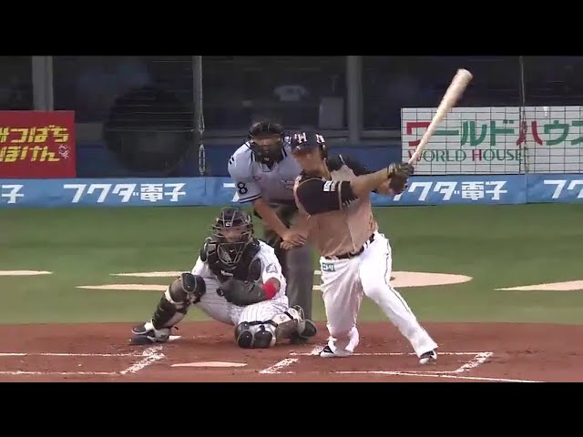 1回表 ファイターズ・中田が先制タイムリー!! 4番の仕事をきっちり果たして今季65打点目!! 2014/7/30 M-F