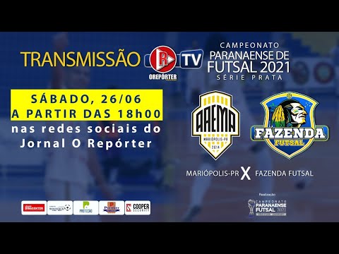 SÉRIE PRATA CAMPEONATO PARANAENSE DE FUTSAL - AAEMA MARIÓPOLIS x FAZENDA FUTSAL