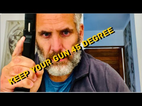 why keep your gun 45 degree www.kalahcombat.co.za