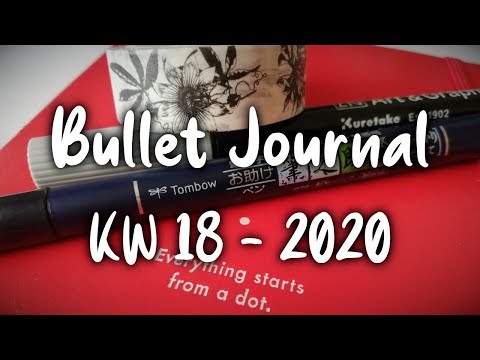 Wochendeko | KW 18 - 2020 | Bullet Journal | Plan with me [German/Deutsch]