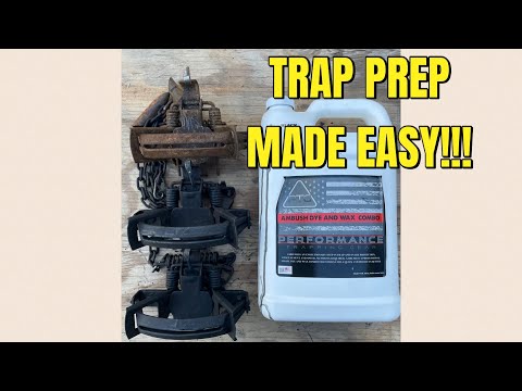 EASIEST WAY TO DYE AND WAX COYOTE TRAPS!!!