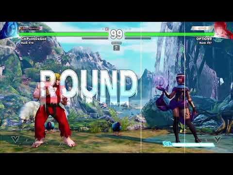 STREET FIGHTER V Punk (Ken) vs OPTION9 (Menat)