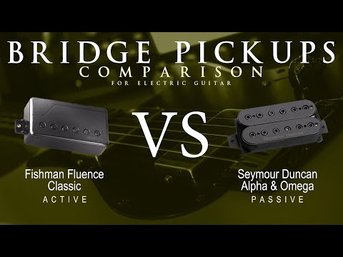 Fishman FLUENCE CLASSIC vs Seymour Duncan ALPHA & OMEGA - Bridge Pickup Guitar Tone Comparison Demo