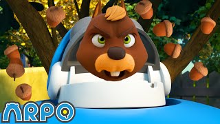 Squirrel Takes Control of ARPO! | 1 HOUR OF ARPO! | Funny Robot Cartoons for Kids!
