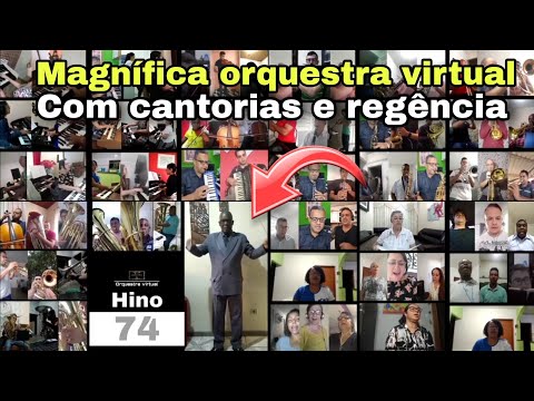 Lindíssimo Hino 74 orquestra virtual CCB HINOS OFICIAL com cantorias e regência