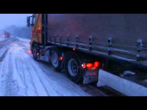 Snökaoset lamslog Skåne