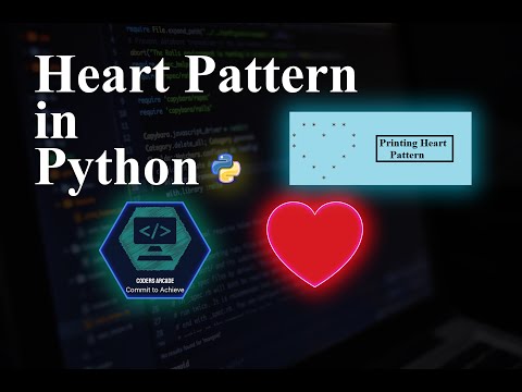 Printing Patterns In Python The Heart Pattern