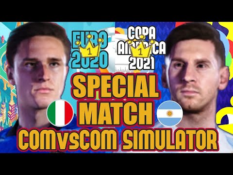 [Italy vs Argentina] Special match PES2021 / PC "COM vs COM Simulator"