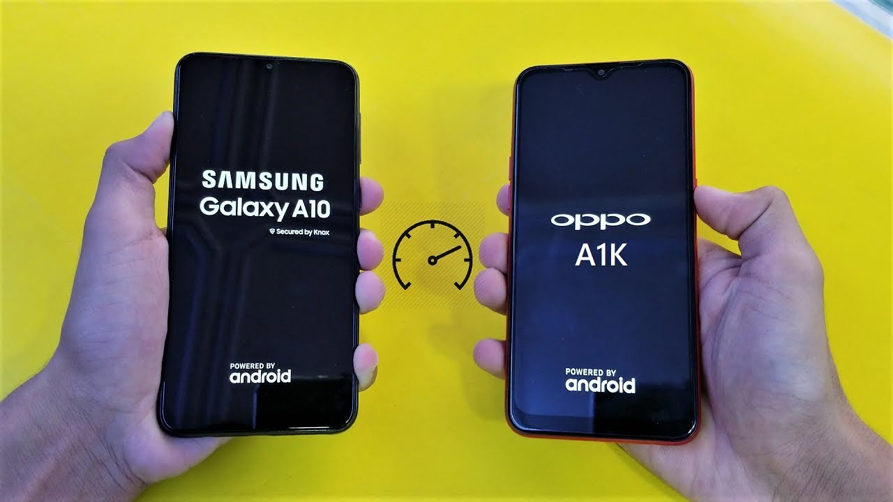 Samsung Galaxy A10 vs Oppo A1K - Speed Test!