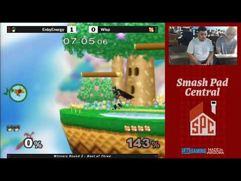SPC 164 SSBM Winners Round 2 EnbyEnergy (Marth) vs. Wisp (Fox)