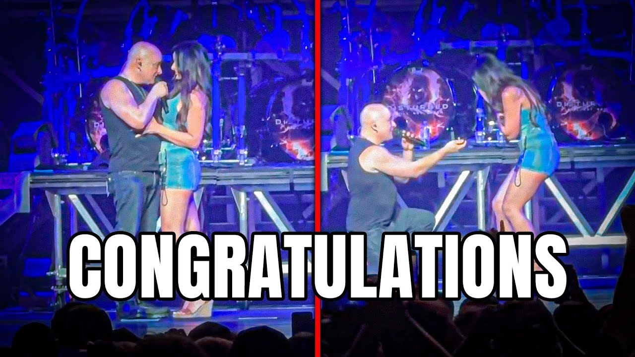 David Draiman (Disturbed) poprosił ukochaną o rękę na oczach fanów!