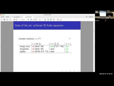 Stan Palasek (UCLA): Non-uniqueness and convex integration for the forced Euler equations