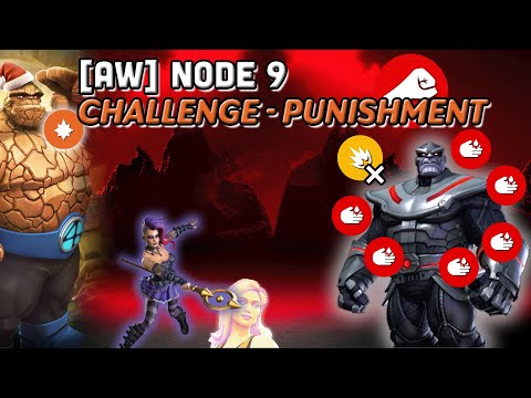 Mcoc Alliance War Big Thing Node 9 Deathless Thanos vs  Nico Minoru - Challenge Punishment