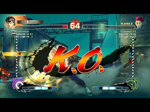 SSF4 AE: Ryukichikun (FeiLong) vs Kyabetsu (Viper) - Ranked Match (720p HD)