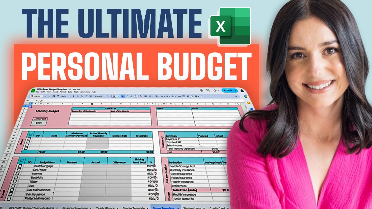 Your Ultimate Budgeting Spreadsheet with Easy Setup! (works in Google, Excel, & Numbers!)
