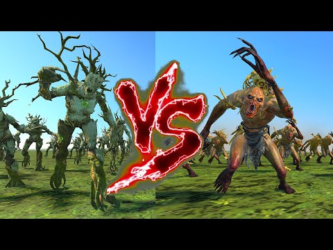 Dryads VS Crypt Ghouls. Total War Warhammer 3