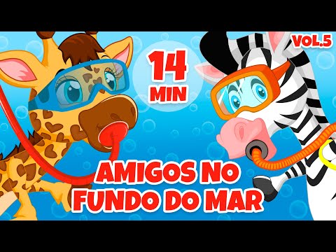Amigos no Fundo do Mar Vol. 5 - Giramille 14 min | Desenho Animado Musical