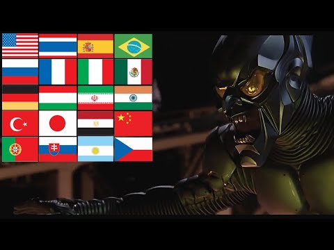 Green Goblin song in 22 Different Languages | Spider-Man (2002) | Willem Dafoe "Itsy Bitsy Spider"