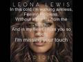 Leona Lewis-Homeless w/Lyrics 