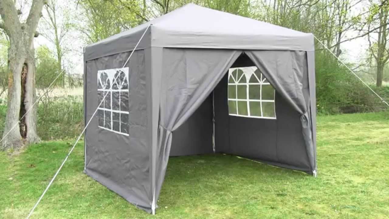 Watch video 2 5x2 5mtr AirWave Pop Up Gazebo Grey Now 2 5x2 5mtr AirWave Pop Up Gazebo Grey
