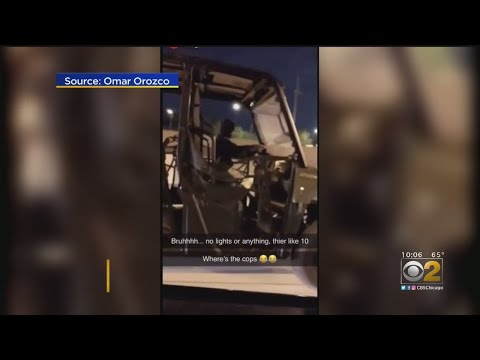 Kids Drive Off-Road Vehicles Down Dan Ryan Expressway